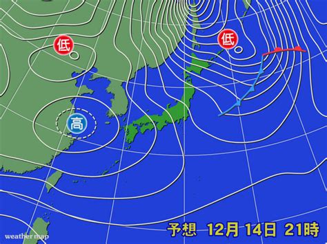 東低西高|西高東低とは 冬型の気圧配置と風向きは？日本海側。